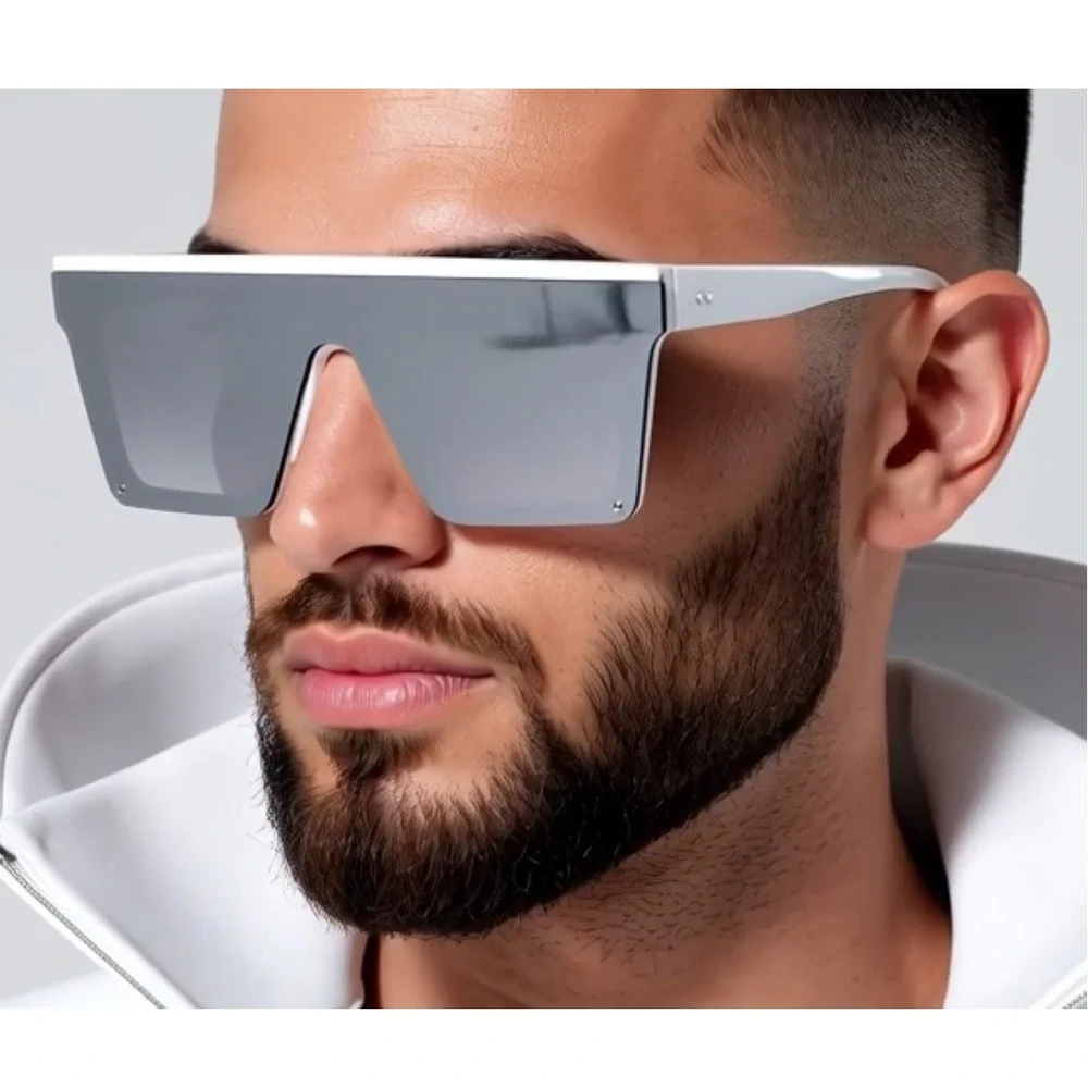 MEN SUNGLASSES DESIGN‎ STYLE SHIELD FANCY MODERN LARGE LENTES GAFAS MUJER HUMBRE